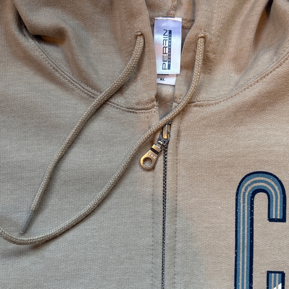 CALI Long Beach Zip-Up Hoodie - Beige - Picture 4 of 5